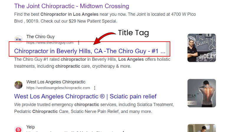 On-Page SEO For Chiropractors